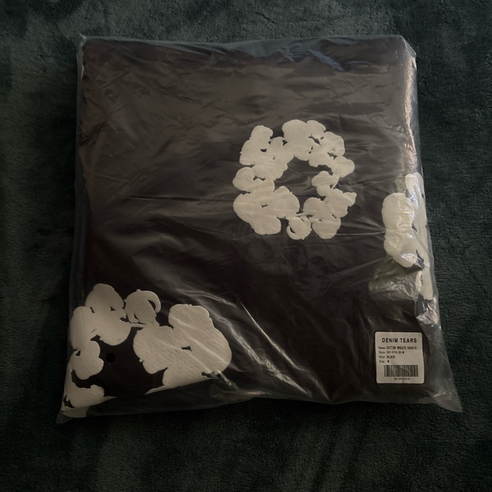 Denim Tears Black and White Graphic Blanket